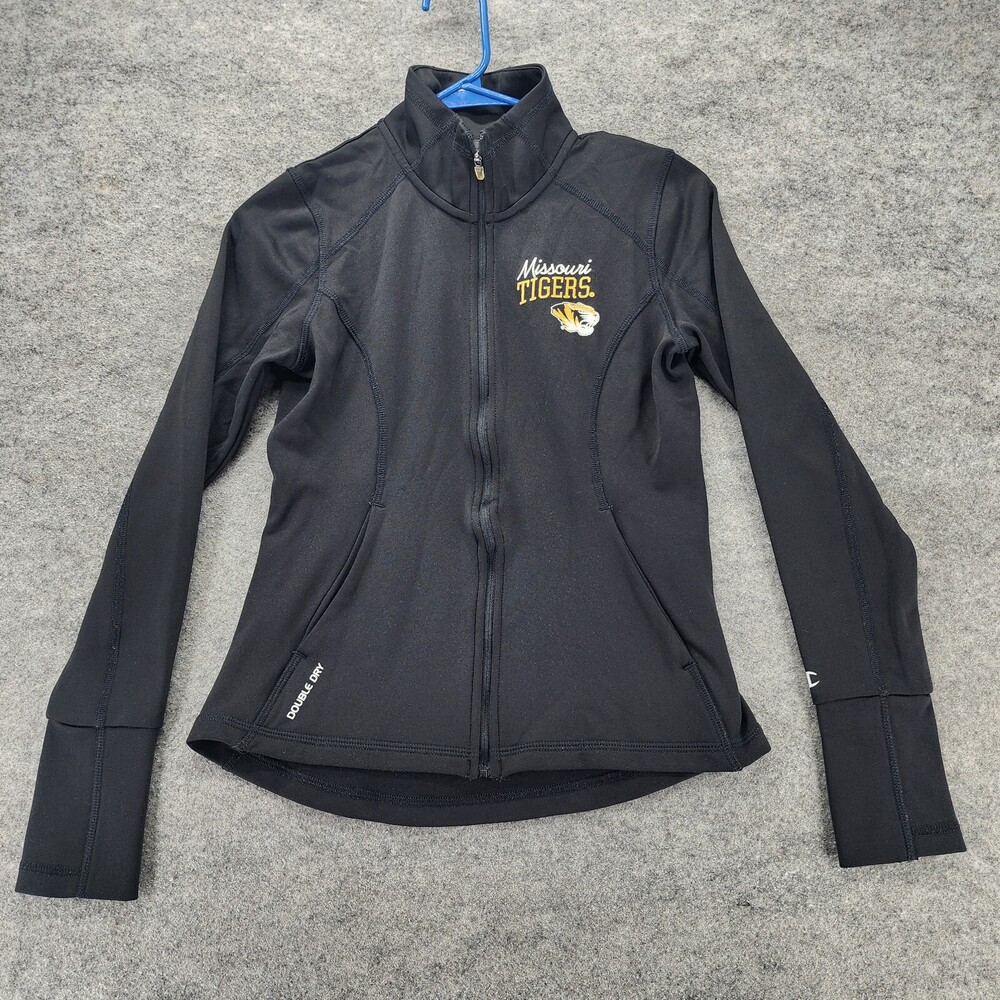 Missouri Tigers Mizzou Jacket Womens XS Champion Full Zip Black Powertrain